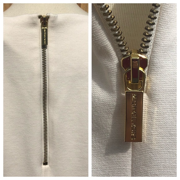 Michael Kors Cream Knit Gold Embellished Top Size Medium - Picture 7 of 9